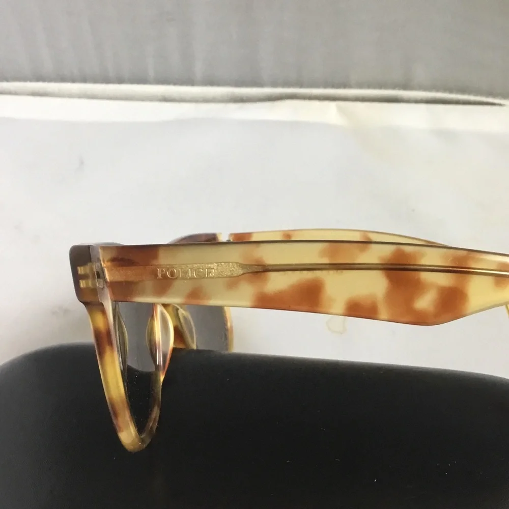 Police Tortoiseshell Brown and Amber Sunglasses